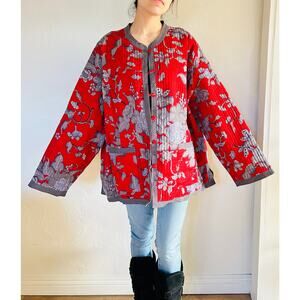 Vintage Quilted Floral Jacket